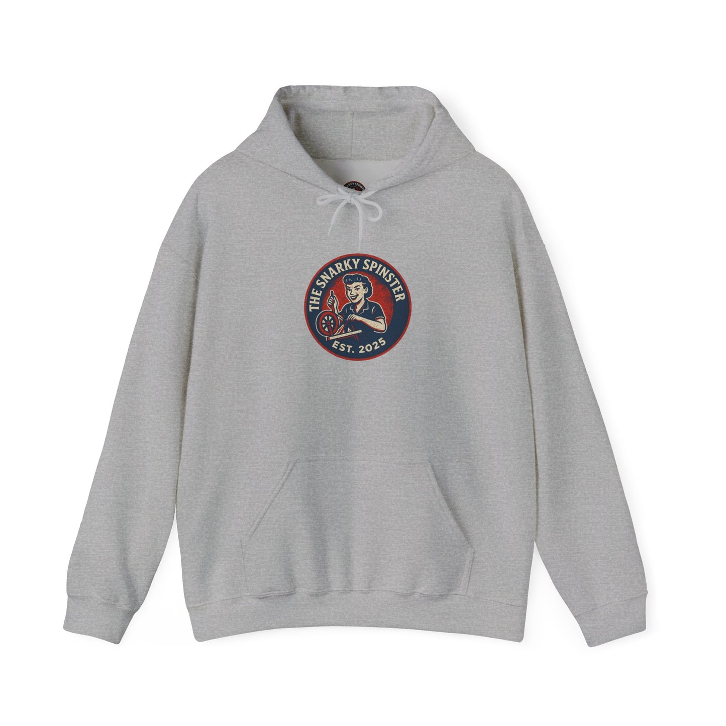 Snarky Spinster Logo Sweatshirt - Unisex Cozy Hoodie, Inspirational Gift, Everyday Style, Casual Wear, Art Design