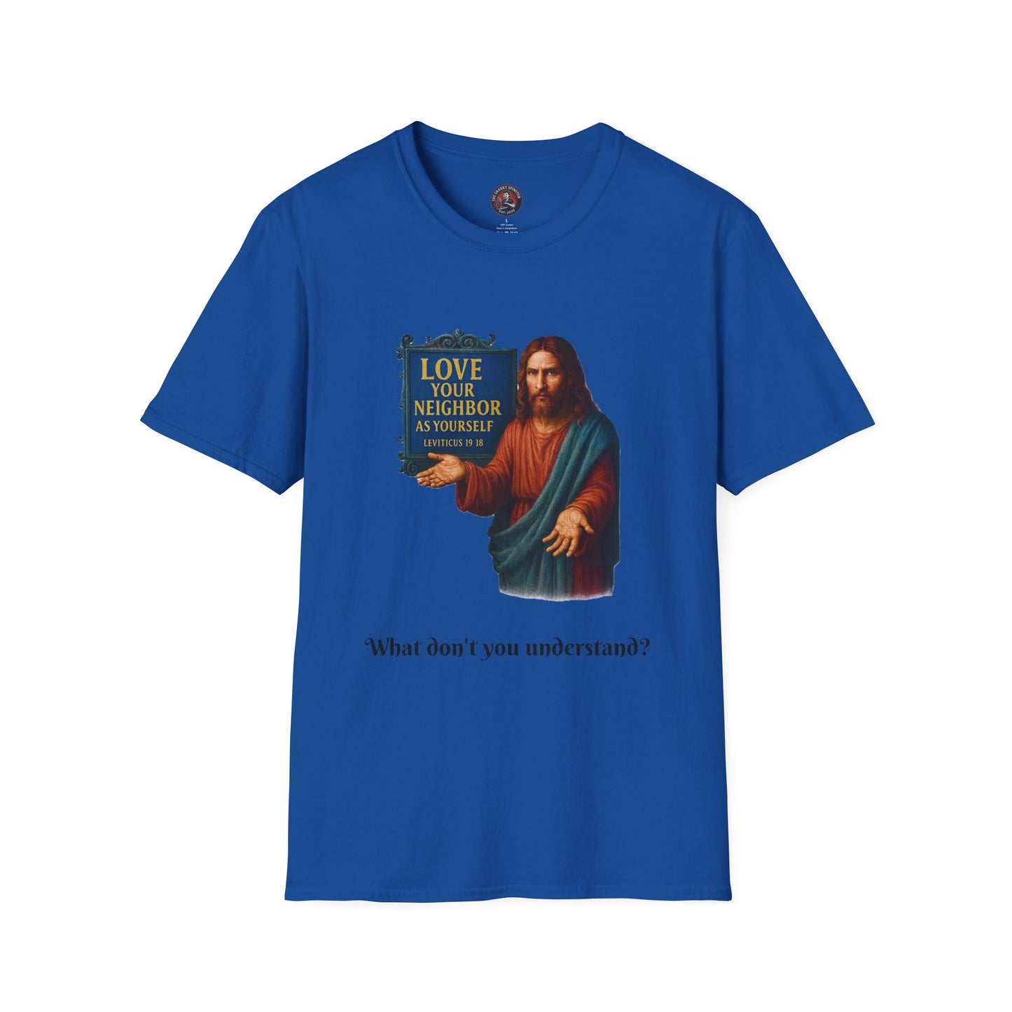 Unisex Softstyle T-Shirt - Frustrated JC, Inspirational Tee, Gift for Activists, Comfortable Everyday Wear, Perfect for Celebrations