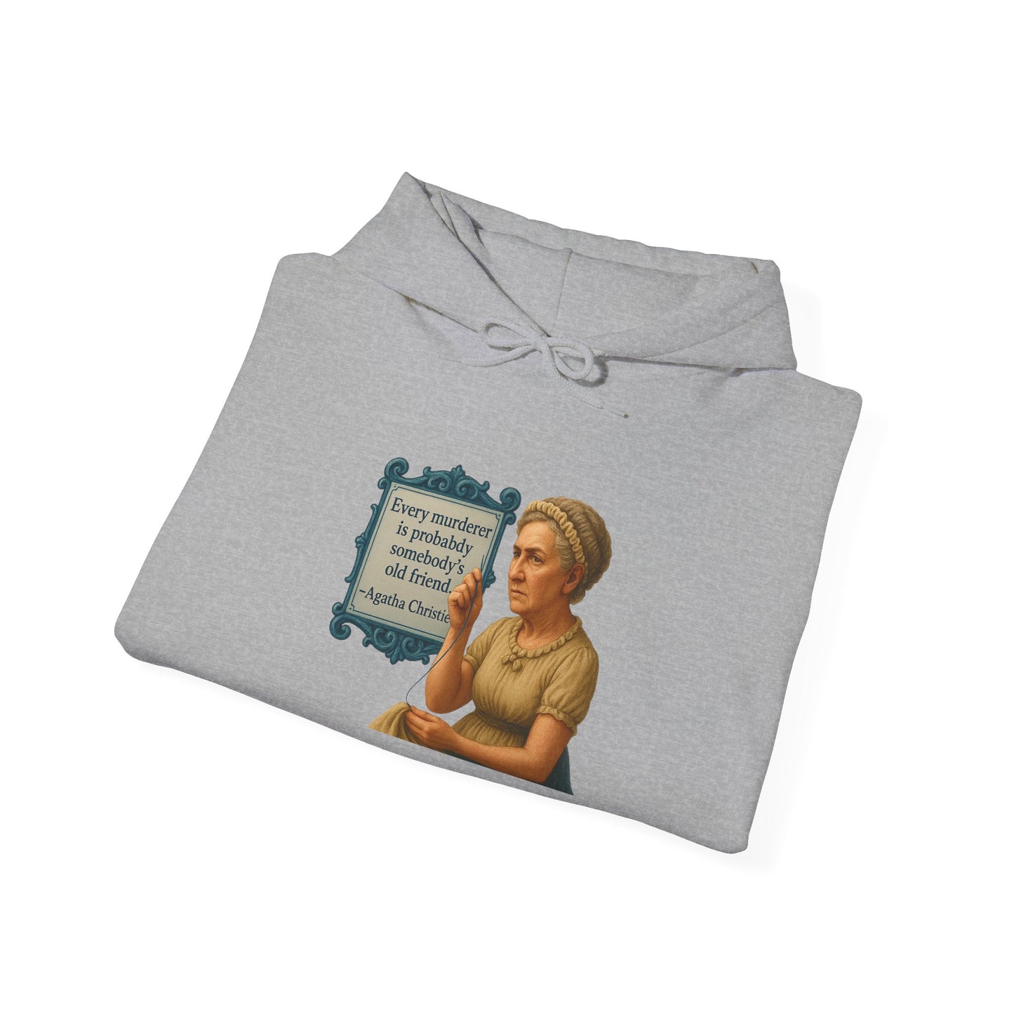 Agatha Christie Sweatshirt - Unisex Cozy Hoodie, Inspirational Gift, Everyday Style, Casual Wear, Art Design
