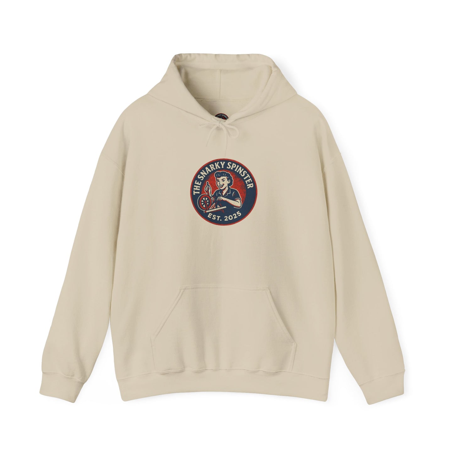 Snarky Spinster Logo Sweatshirt - Unisex Cozy Hoodie, Inspirational Gift, Everyday Style, Casual Wear, Art Design