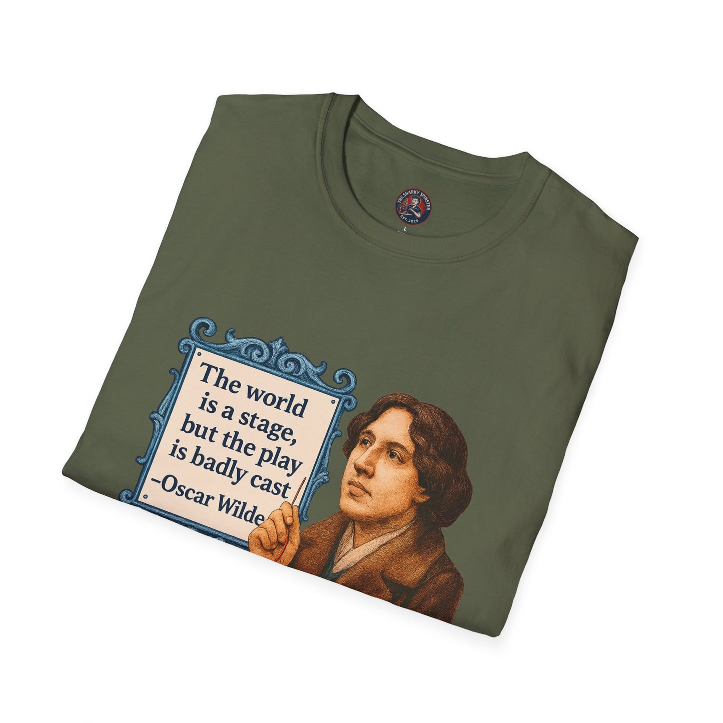 Oscar Wilde Quote Unisex Tee, Literary T-Shirt, Softstyle Shirt, Classic Literature Top, Inspirational Saying Tee