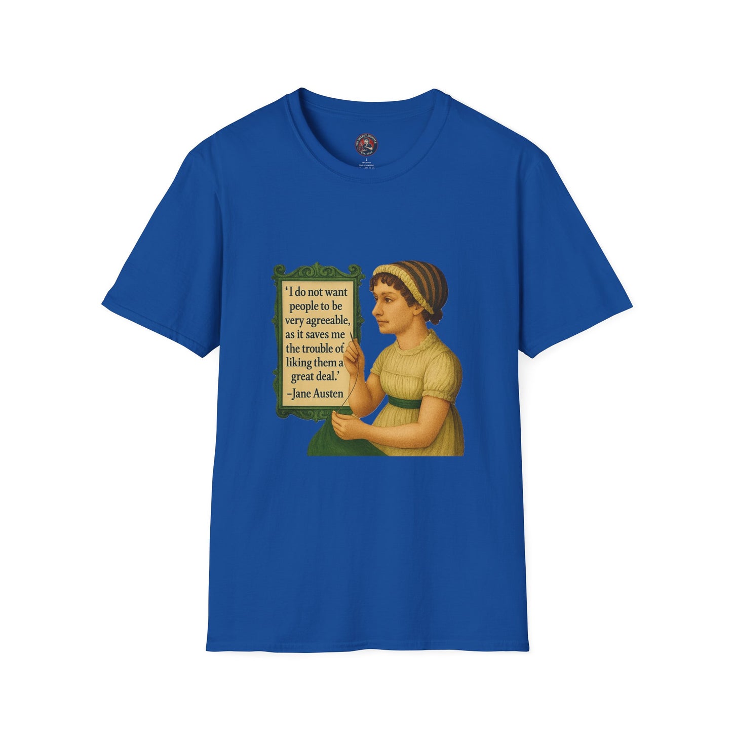 Jane Austen Quote Unisex T-Shirt, Literary Tee, Classic Literature Shirt, Book Lover Gift, Literary Gifts for Readers, English Major Apparel