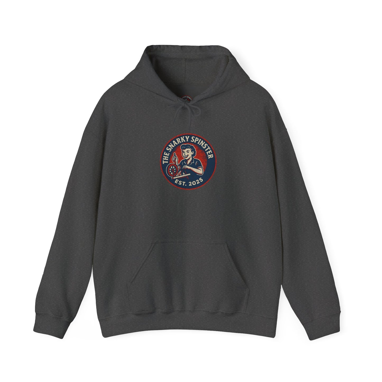 Snarky Spinster Logo Sweatshirt - Unisex Cozy Hoodie, Inspirational Gift, Everyday Style, Casual Wear, Art Design