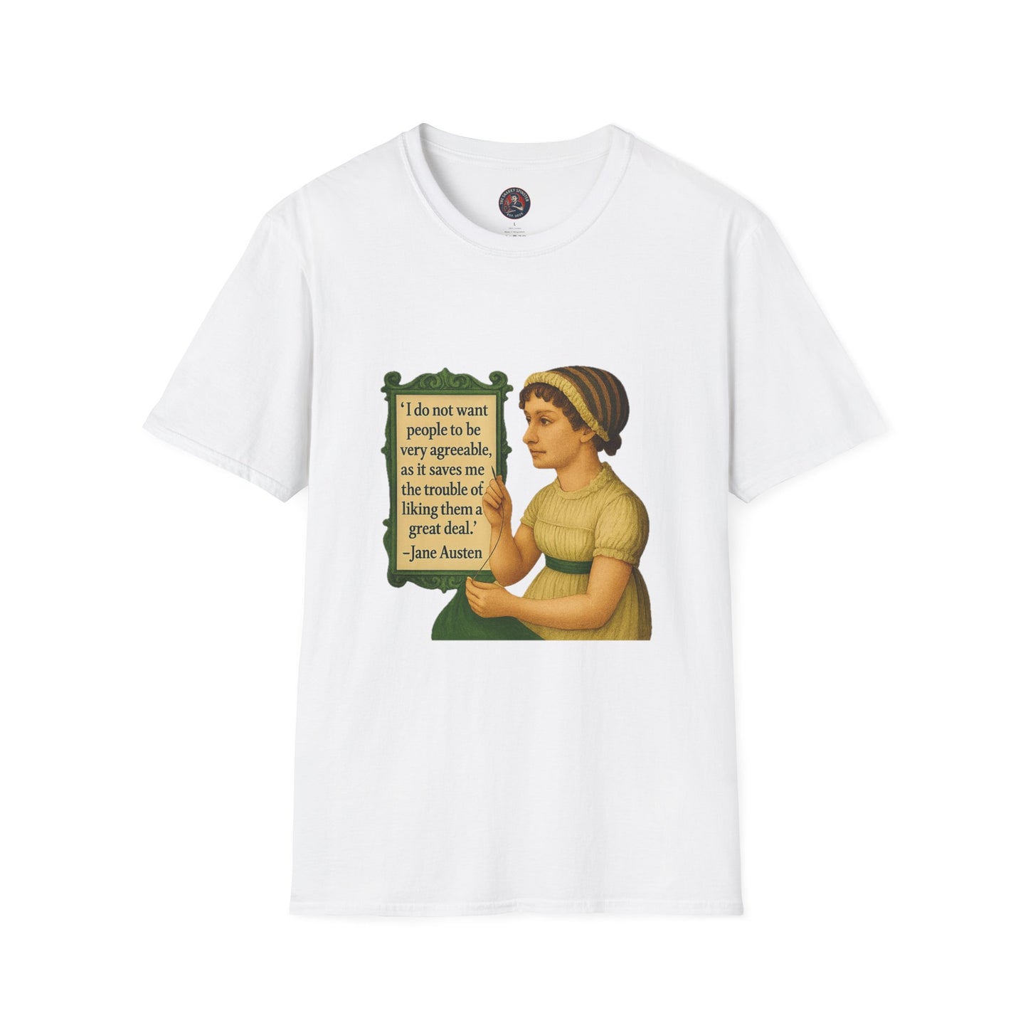 Jane Austen Quote Unisex T-Shirt, Literary Tee, Classic Literature Shirt, Book Lover Gift, Literary Gifts for Readers, English Major Apparel