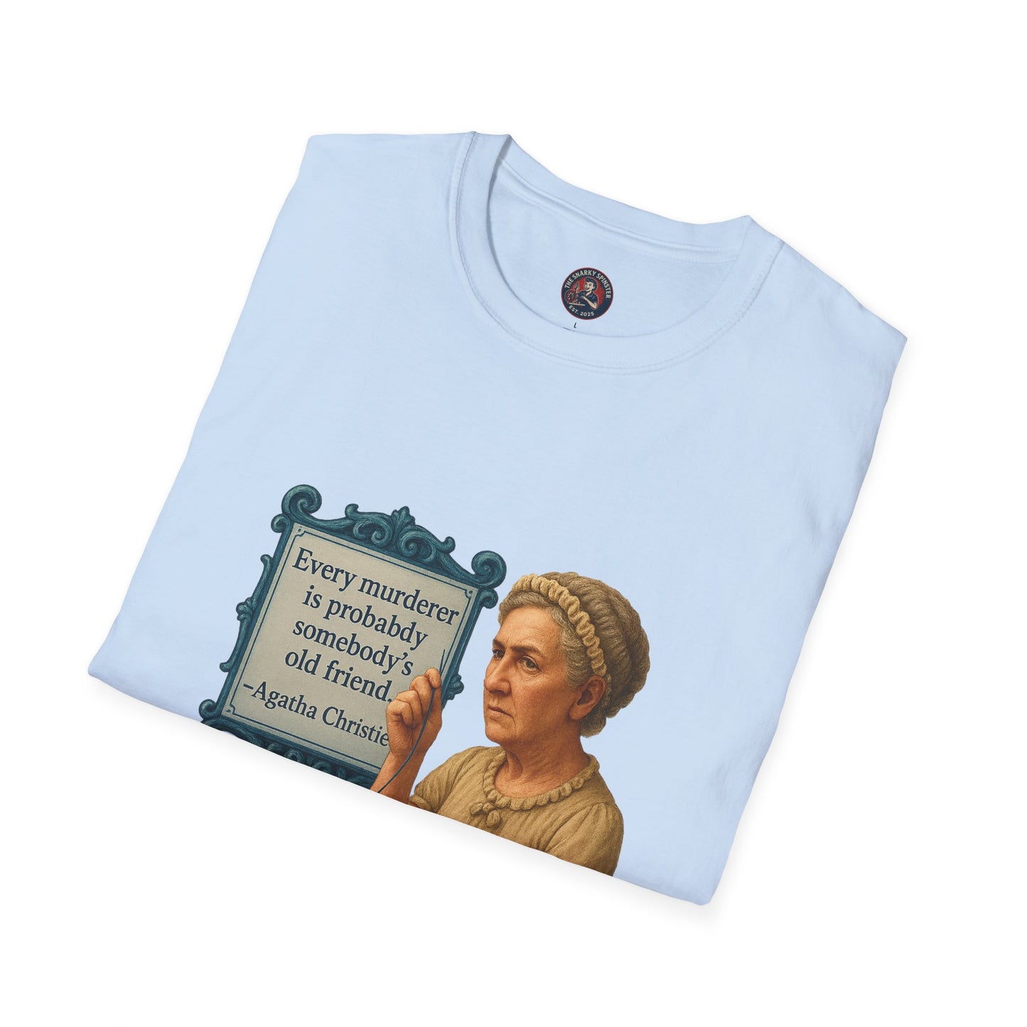 Agatha Christie Quote T-Shirt, Mystery Lover Gift, Book Lover Tee, Literary Tshirt, Reader Shirt
