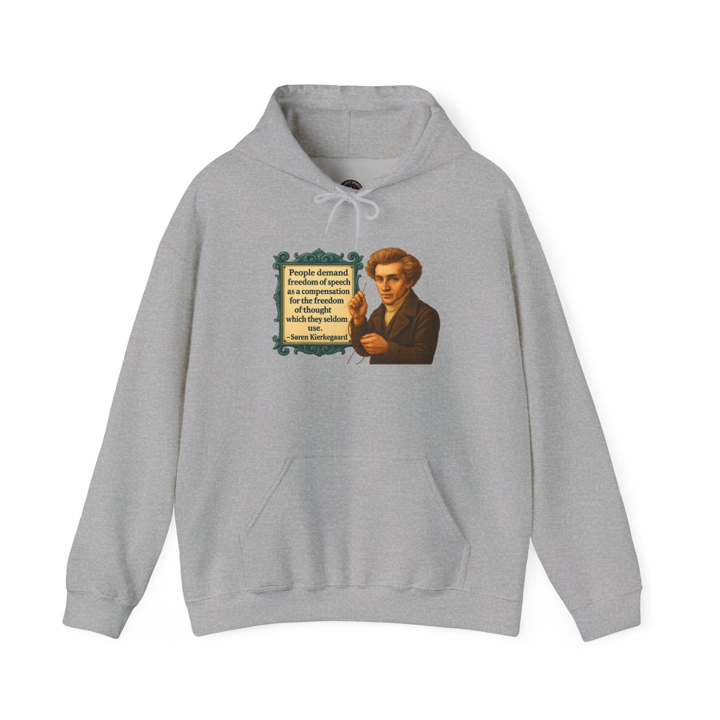 Kierkegaard Sweatshirt - Unisex Cozy Hoodie, Inspirational Gift, Everyday Style, Casual Wear, Art Design