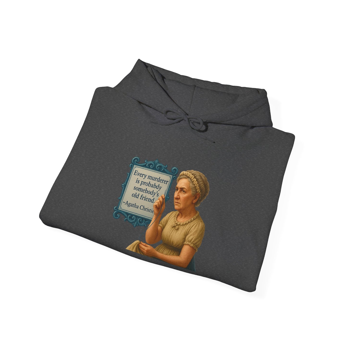 Agatha Christie Sweatshirt - Unisex Cozy Hoodie, Inspirational Gift, Everyday Style, Casual Wear, Art Design