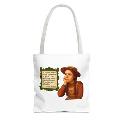 Anne Shirley Tote Bag - The Snarky Spinster, Book Lover Gift, Funny Library Bag, Reading Accessory, Literary Pun Design, Gifts for Readers