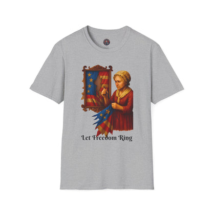 Unisex Softstyle T-Shirt - Let Freedom Ring, Inspirational Tee, Gift for Activists, Comfortable Everyday Wear, Perfect for Celebrations