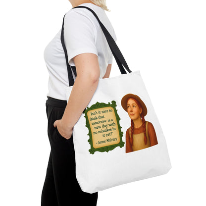 Anne Shirley Tote Bag - The Snarky Spinster, Book Lover Gift, Funny Library Bag, Reading Accessory, Literary Pun Design, Gifts for Readers