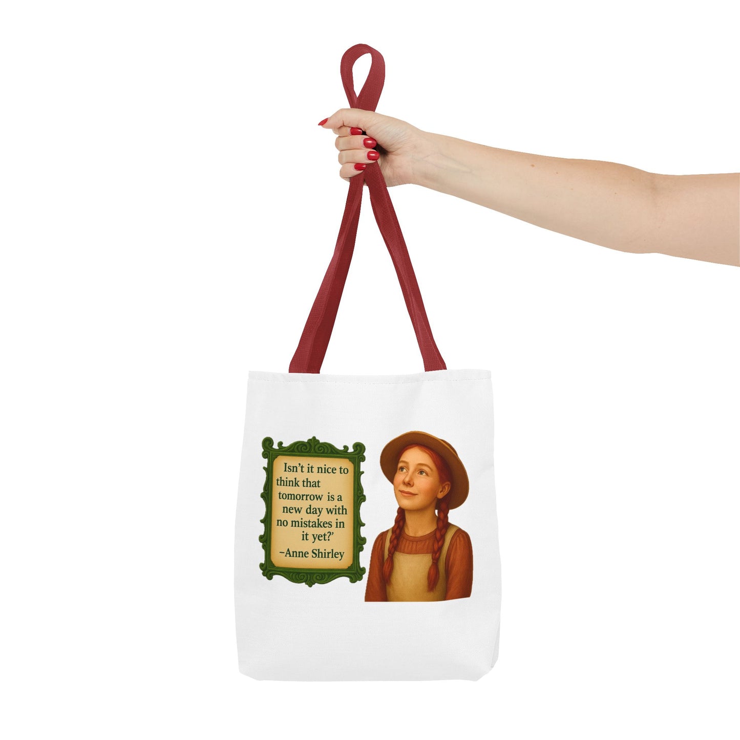 Anne Shirley Tote Bag - The Snarky Spinster, Book Lover Gift, Funny Library Bag, Reading Accessory, Literary Pun Design, Gifts for Readers