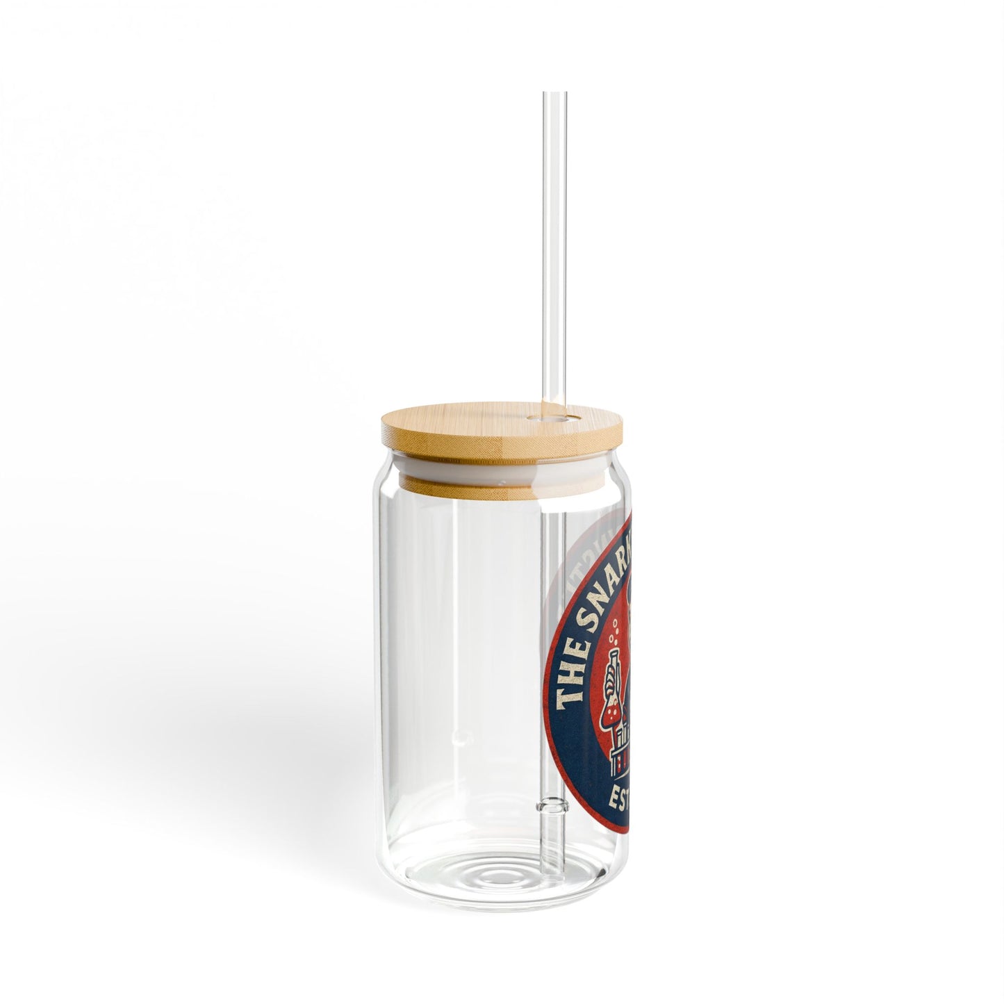 Mad Scientist Spinster Vintage Sipper Glass, 16oz Mason Jar, Retro Drinkware, Happy Hour Gift, Eco-friendly Beverage Container, Party Favor