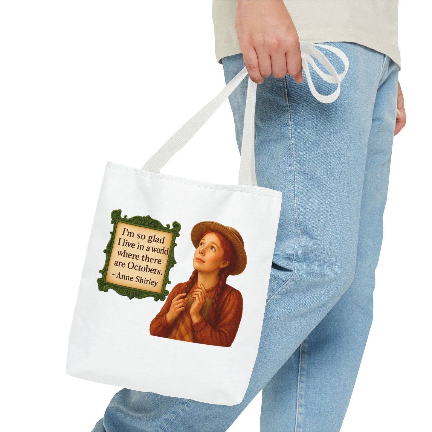Anne Shirley Tote Bag - The Snarky Spinster, Book Lover Gift, Funny Library Bag, Reading Accessory, Literary Pun Design, Gifts for Readers