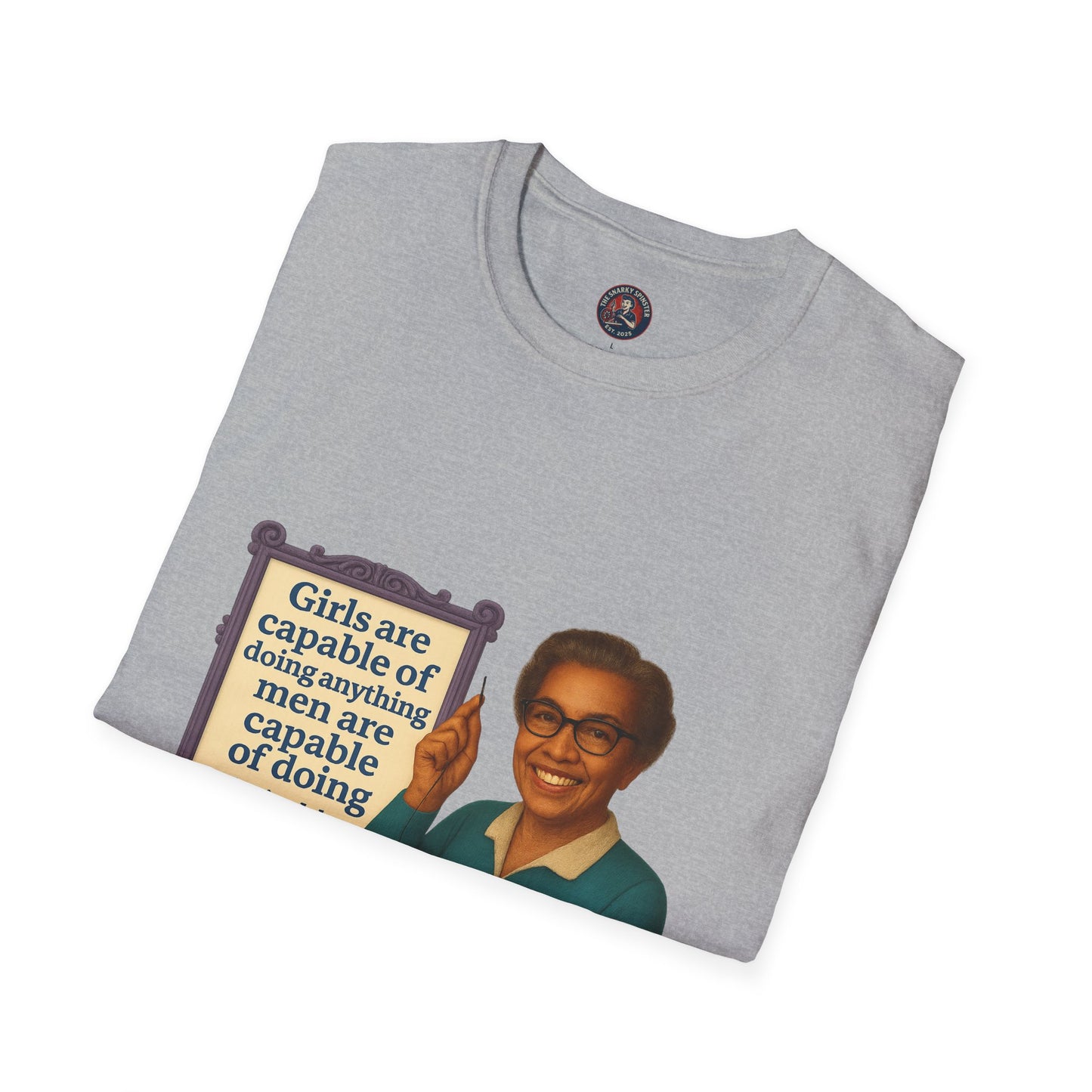 Unisex Softstyle T-Shirt - Katherine Johnson, Inspirational Tee, Gift for Activists, Comfortable Everyday Wear, Perfect for Celebrations