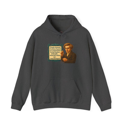 Kierkegaard Sweatshirt - Unisex Cozy Hoodie, Inspirational Gift, Everyday Style, Casual Wear, Art Design