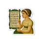 Austen Quote Die-Cut Magnet - Fun Home Decor, Gift for Crafters, Quirky Kitchen Decor, Artsy Refrigerator Magnet, Unique Gift Idea