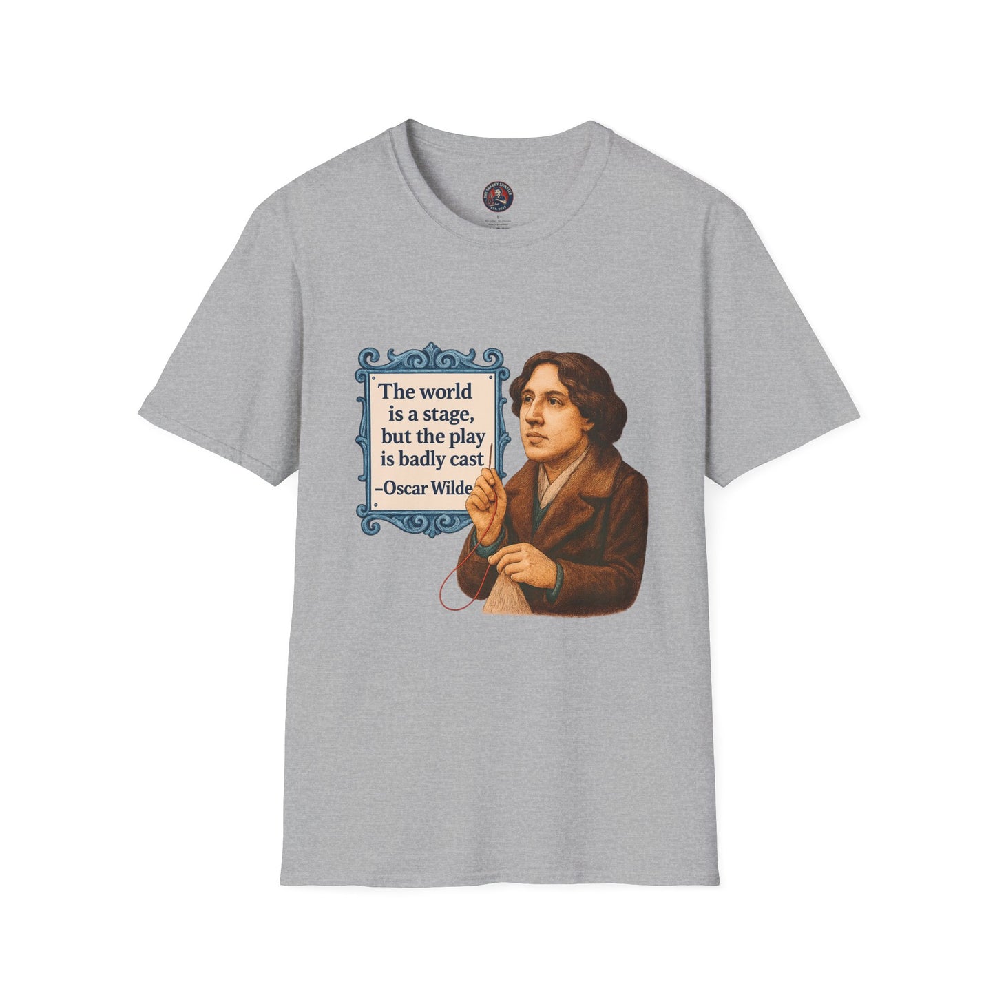 Oscar Wilde Quote Unisex Tee, Literary T-Shirt, Softstyle Shirt, Classic Literature Top, Inspirational Saying Tee