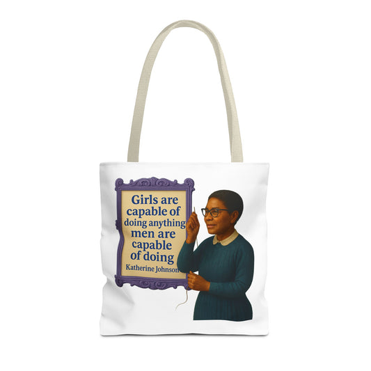 Johnson Tote Bag, Vintage Americana Style, Ideal for, Shopping, Travel, Eco-Friendly Bag