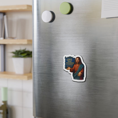 JC Die-Cut Magnet - Fun Home Decor, Gift for Crafters, Quirky Kitchen Decor, Artsy Refrigerator Magnet, Unique Gift Idea