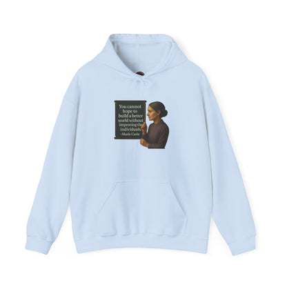 Curie Sweatshirt - Unisex Cozy Hoodie, Inspirational Gift, Everyday Style, Casual Wear, Art Design
