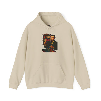 Lincoln Sweatshirt - Unisex Cozy Hoodie, Inspirational Gift, Everyday Style, Casual Wear, Art Design