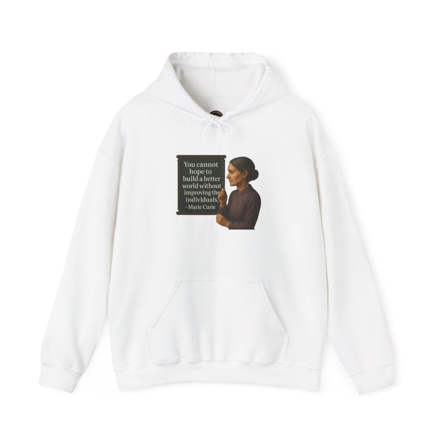 Curie Sweatshirt - Unisex Cozy Hoodie, Inspirational Gift, Everyday Style, Casual Wear, Art Design