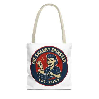 The Writer Snarky Spinster Tote Bag - Fun Grocery Bag, Gift for Feminists, Retro Style, Sustainability, Everyday Use