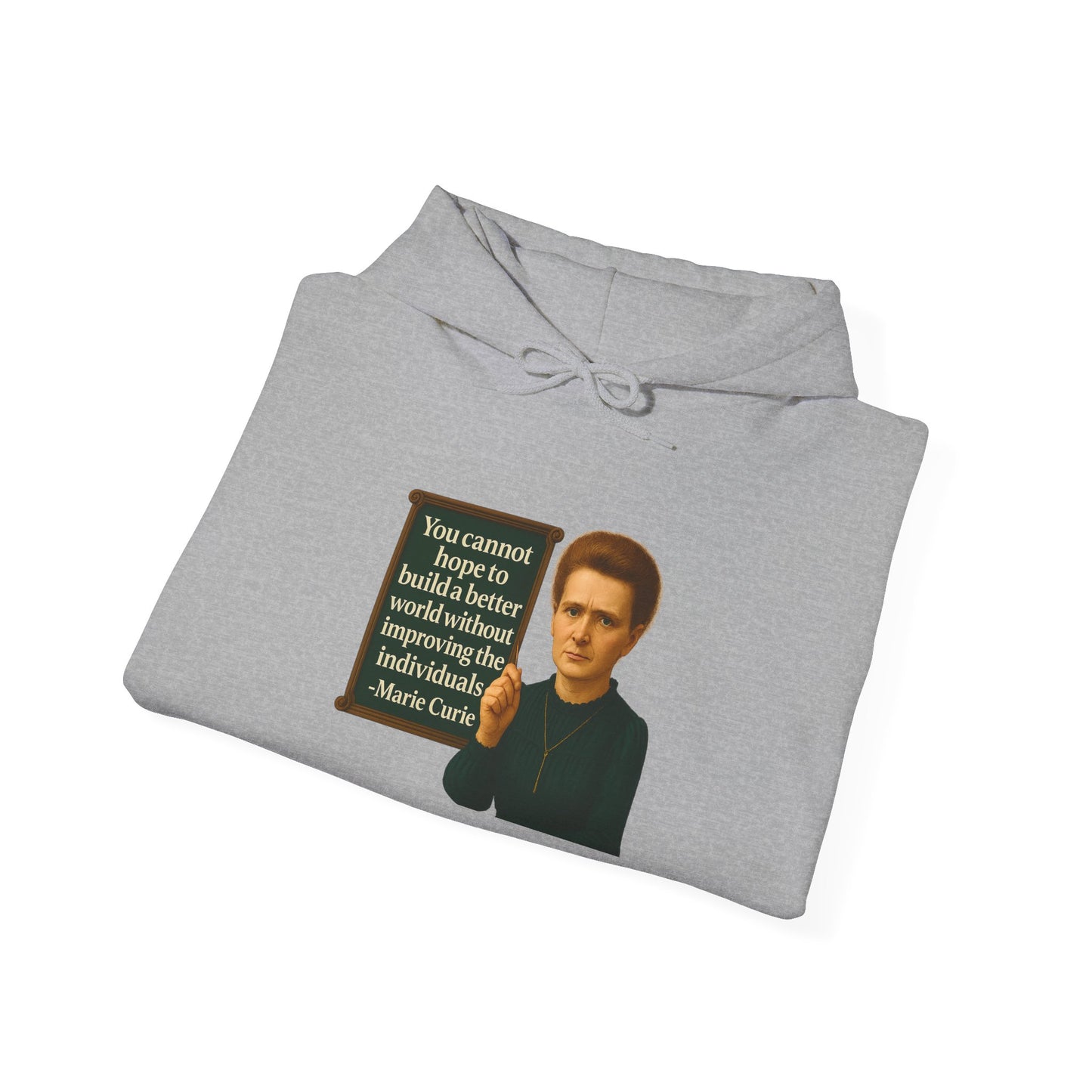 Curie Sweatshirt - Unisex Cozy Hoodie, Inspirational Gift, Everyday Style, Casual Wear, Art Design