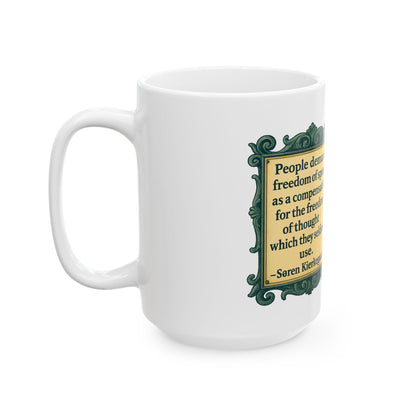 The Kierkegaard Ceramic Mug - Fun Coffee Cup for Artists, Unique Gift for Craft Lovers, Perfect for Birthdays, Anniversaries, and [...]