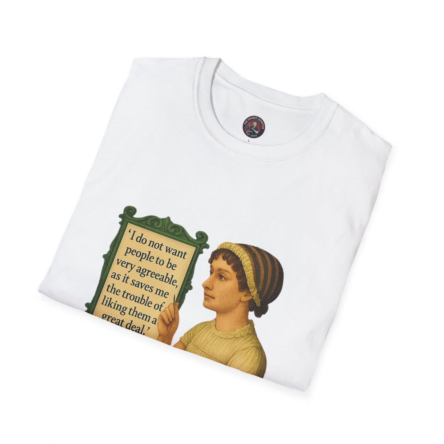 Jane Austen Quote Unisex T-Shirt, Literary Tee, Classic Literature Shirt, Book Lover Gift, Literary Gifts for Readers, English Major Apparel