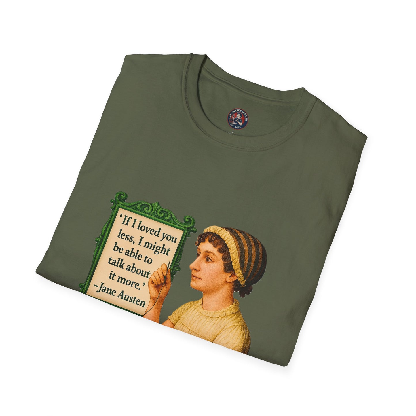 Jane Austen Quote Unisex T-Shirt, Literary Tee, Classic Literature Shirt, Book Lover Gift, Literary Gifts for Readers, English Major Apparel
