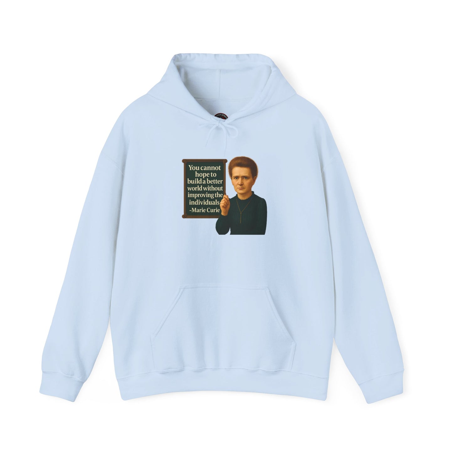 Curie Sweatshirt - Unisex Cozy Hoodie, Inspirational Gift, Everyday Style, Casual Wear, Art Design