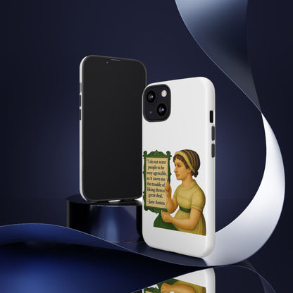 Jane Austen Phone Case