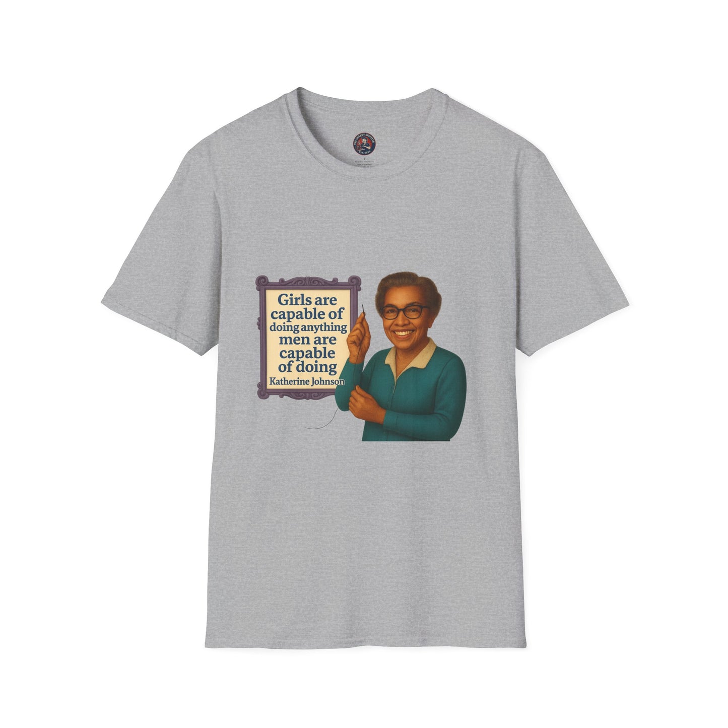 Unisex Softstyle T-Shirt - Katherine Johnson, Inspirational Tee, Gift for Activists, Comfortable Everyday Wear, Perfect for Celebrations