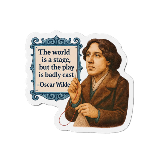 Oscar Wilde Quote Die-Cut Magnets, Literary Decor, Unique Gift, Fridge Magnet, Book Lover Gift