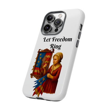 Patriotic Phone Case, Let Freedom Ring, American Pride Accessories, Gift for Veterans, 4th of July Decoration, Flag Lover's Case