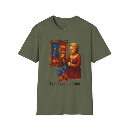 Unisex Softstyle T-Shirt - Let Freedom Ring, Inspirational Tee, Gift for Activists, Comfortable Everyday Wear, Perfect for Celebrations