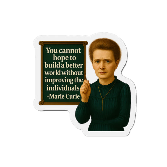 Die-Cut Magnet - Marie Curie Quote, Literary Decor, Gift for Book Lovers, Vintage Style Magnet, [...]