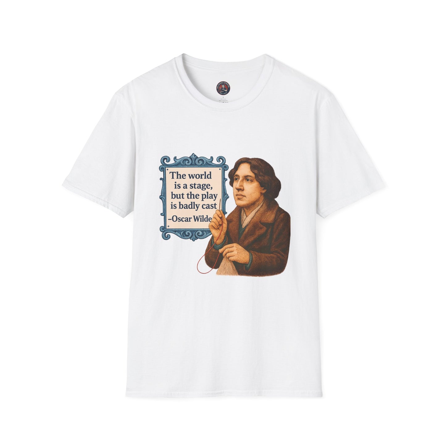 Oscar Wilde Quote Unisex Tee, Literary T-Shirt, Softstyle Shirt, Classic Literature Top, Inspirational Saying Tee
