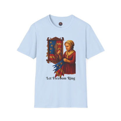 Unisex Softstyle T-Shirt - Let Freedom Ring, Inspirational Tee, Gift for Activists, Comfortable Everyday Wear, Perfect for Celebrations