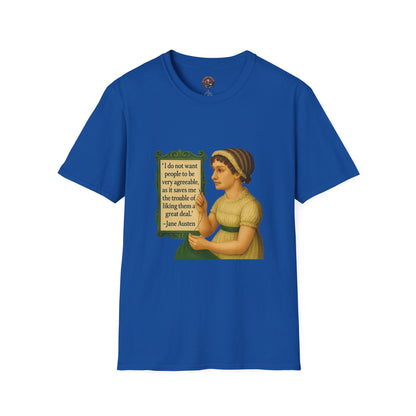 Jane Austen Quote Unisex T-Shirt, Literary Tee, Classic Literature Shirt, Book Lover Gift, Literary Gifts for Readers, English Major Apparel