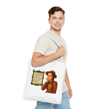 Anne Shirley Tote Bag - The Snarky Spinster, Book Lover Gift, Funny Library Bag, Reading Accessory, Literary Pun Design, Gifts for Readers