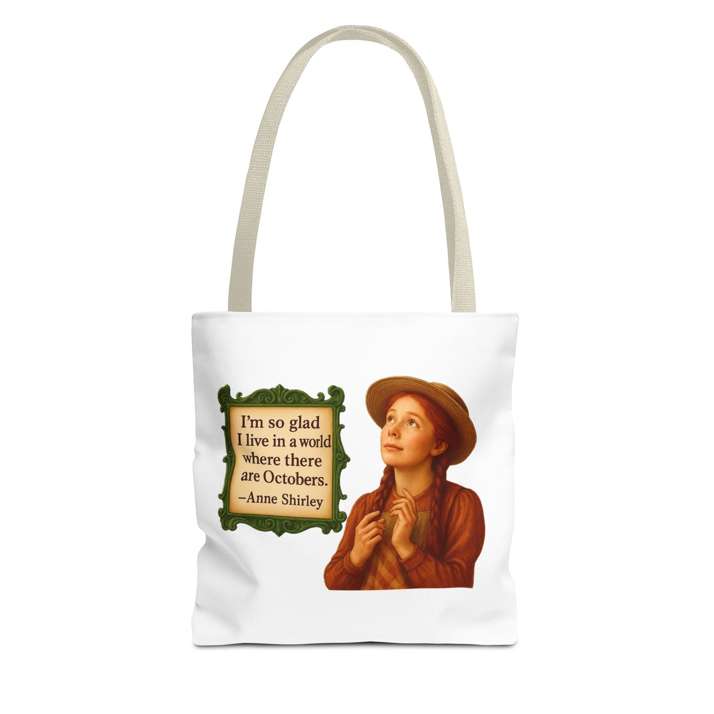 Anne Shirley Tote Bag - The Snarky Spinster, Book Lover Gift, Funny Library Bag, Reading Accessory, Literary Pun Design, Gifts for Readers