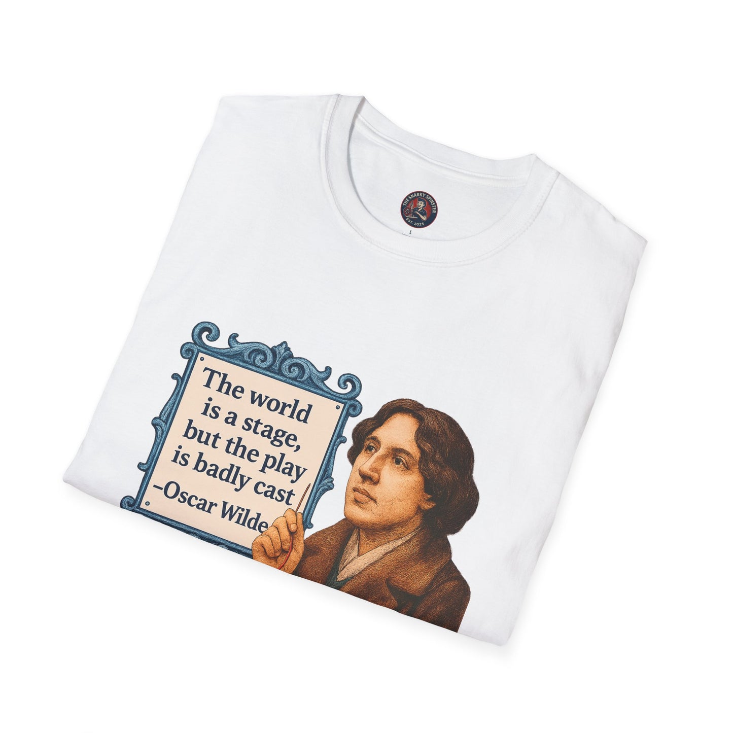 Oscar Wilde Quote Unisex Tee, Literary T-Shirt, Softstyle Shirt, Classic Literature Top, Inspirational Saying Tee