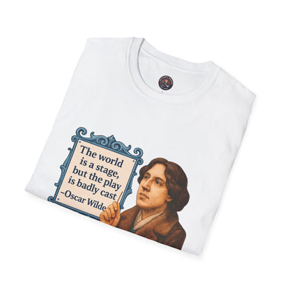 Oscar Wilde Quote Unisex Tee, Literary T-Shirt, Softstyle Shirt, Classic Literature Top, Inspirational Saying Tee