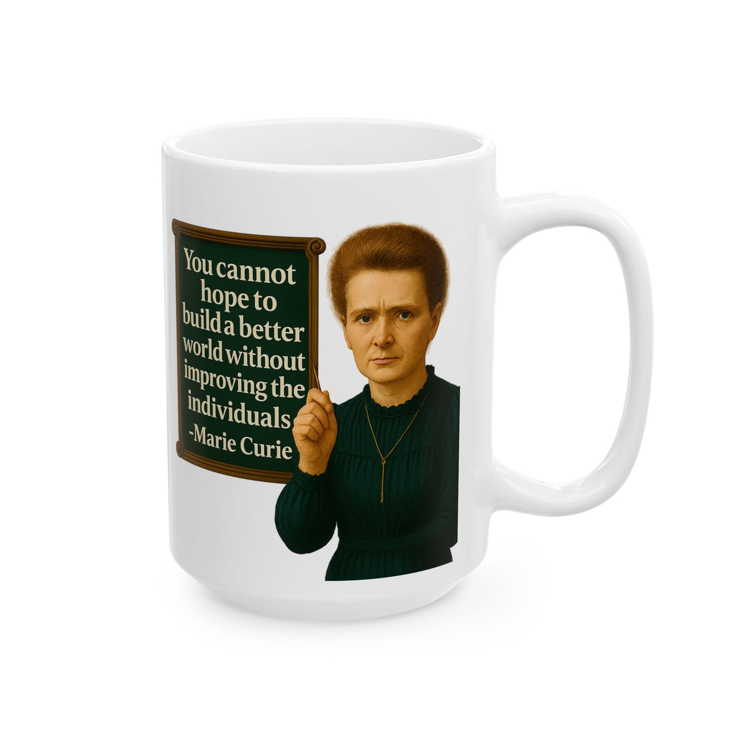 The Curie Ceramic Mug - Fun Coffee Cup for Artists, Unique Gift for Craft Lovers, Perfect for Birthdays, Anniversaries, and [...]