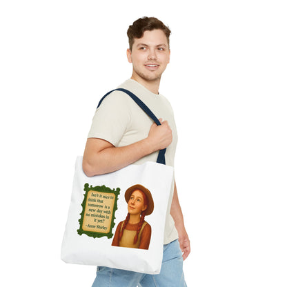 Anne Shirley Tote Bag - The Snarky Spinster, Book Lover Gift, Funny Library Bag, Reading Accessory, Literary Pun Design, Gifts for Readers