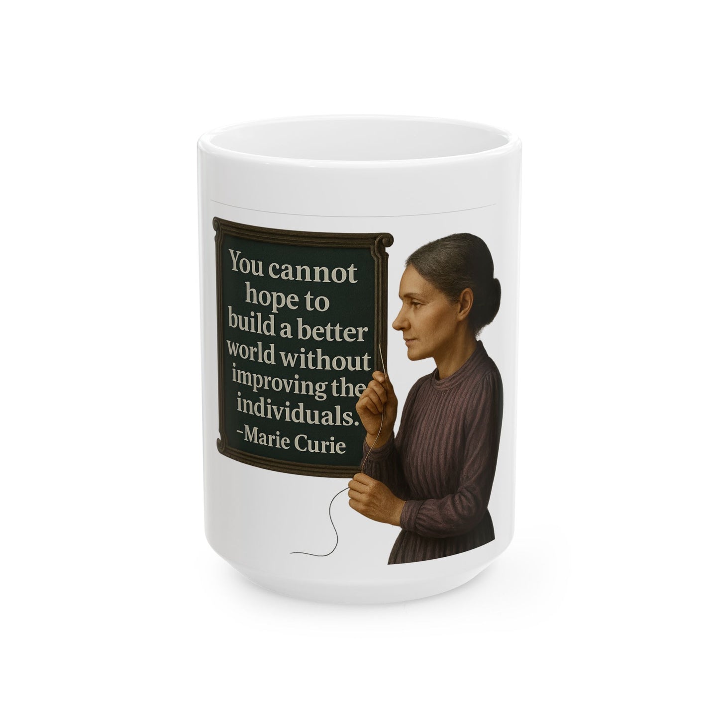 The Curie Ceramic Mug - Fun Coffee Cup for Artists, Unique Gift for Craft Lovers, Perfect for Birthdays, Anniversaries, and [...]