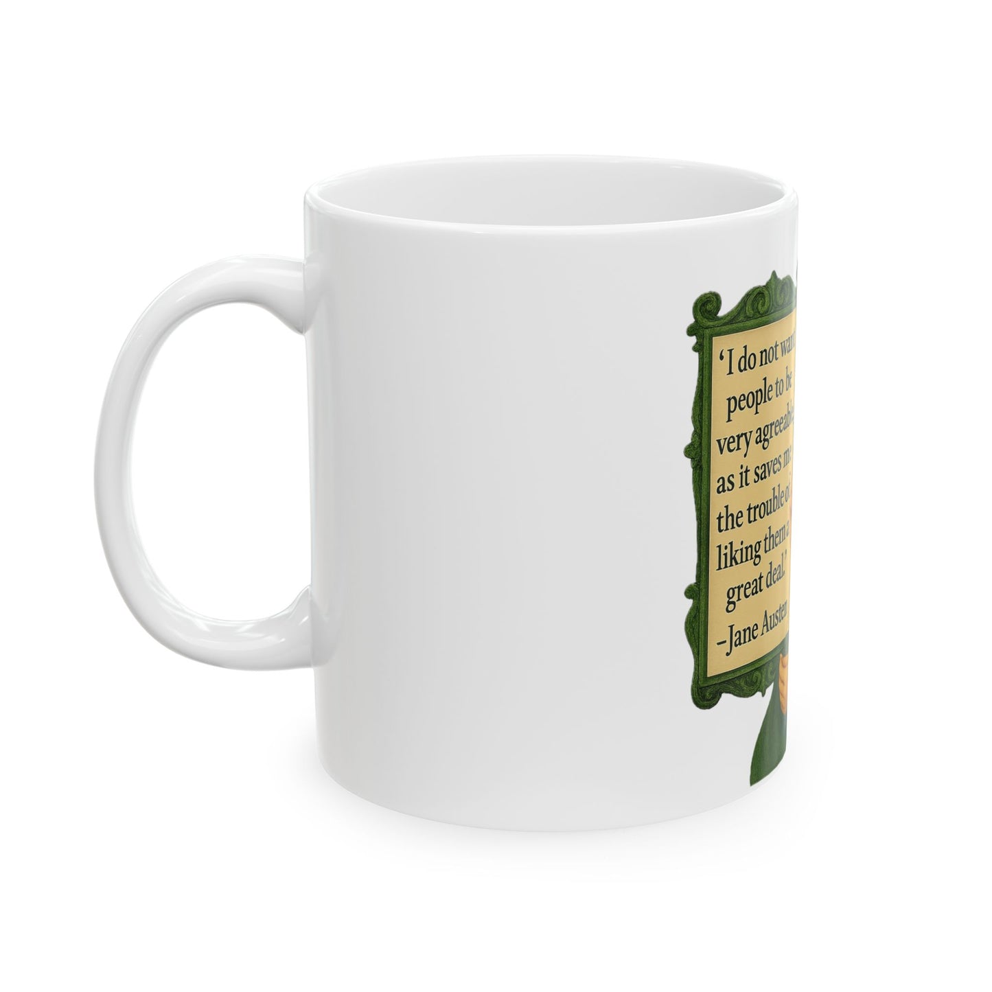 The Austen Ceramic Mug - Fun Coffee Cup for Artists, Unique Gift for Craft Lovers, Perfect for Birthdays, Anniversaries, and [...]