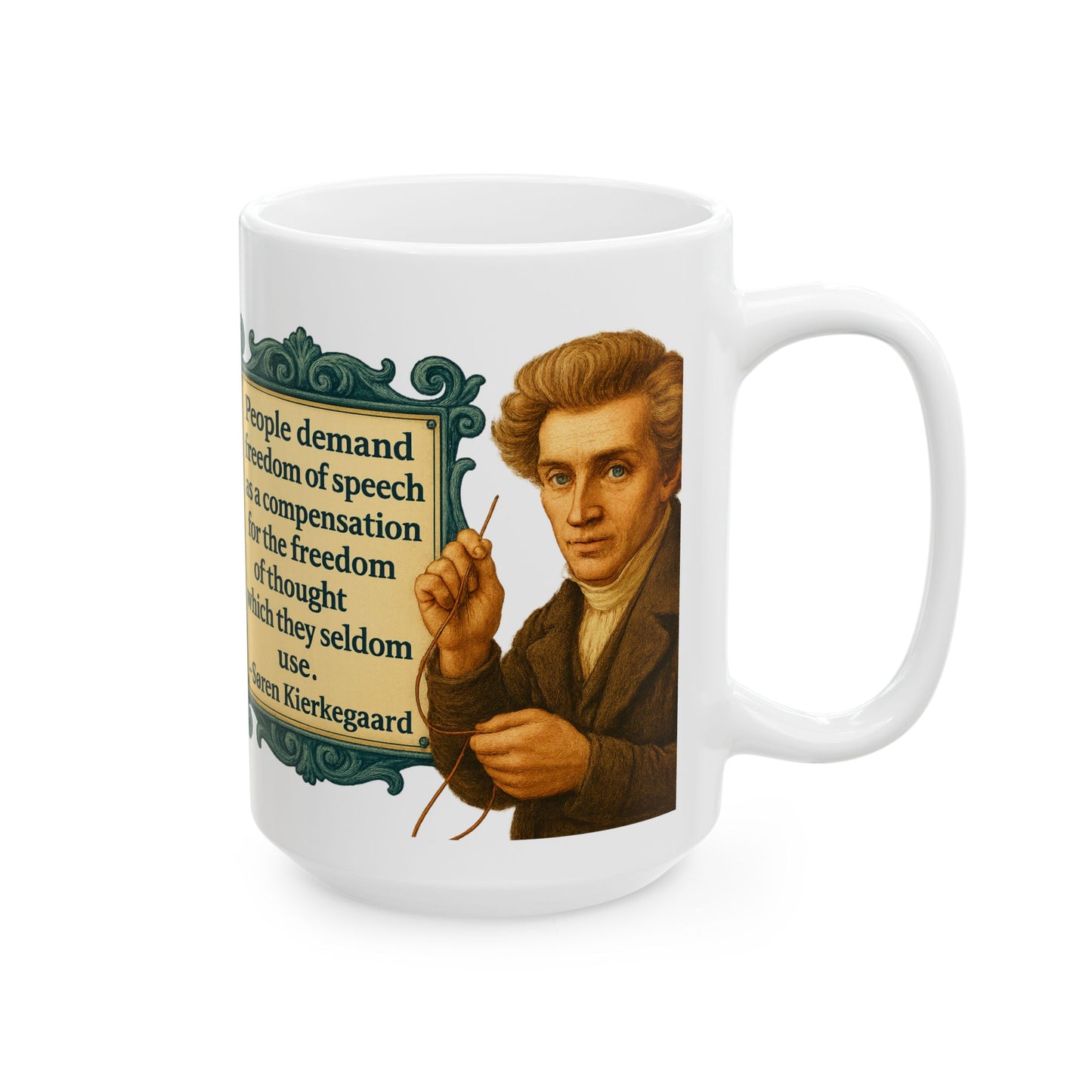 The Kierkegaard Ceramic Mug - Fun Coffee Cup for Artists, Unique Gift for Craft Lovers, Perfect for Birthdays, Anniversaries, and [...]